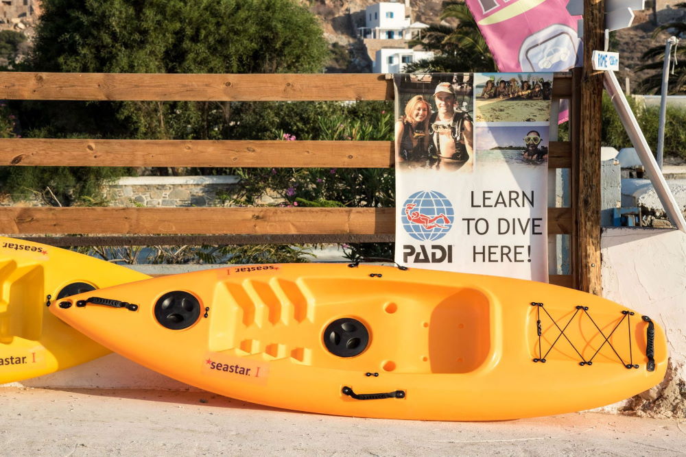 Scuba diving, snorkelling και μαθήματα κατάδυσης στο κάμπινγκ Αιγιάλη