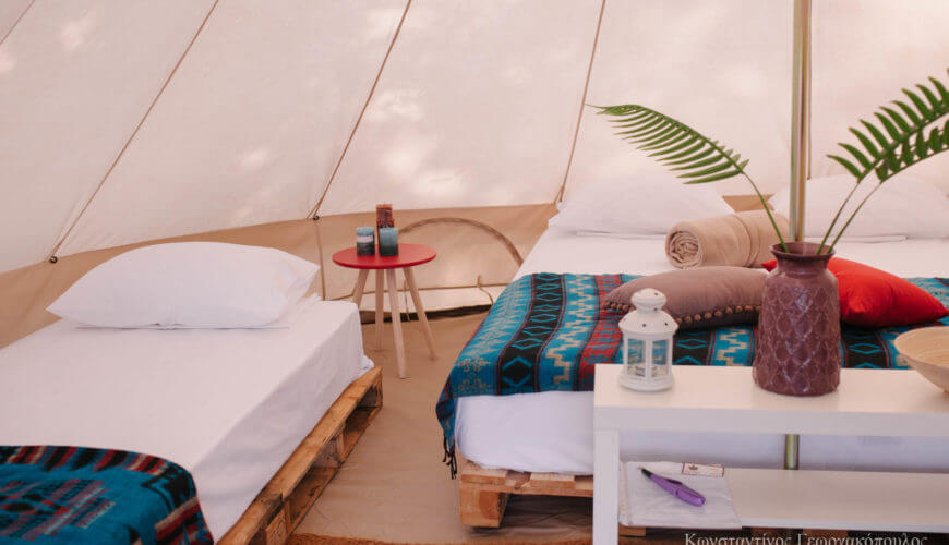 camping bell διαμονη σε ετοιμες σκηνές. Κάμπινγκ πολυτελειας. Camping booking