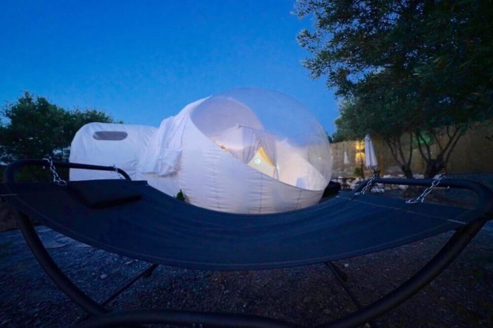 Glamping tents - bubbles στην Χαλκιδική, Νέα Μουδανιά.