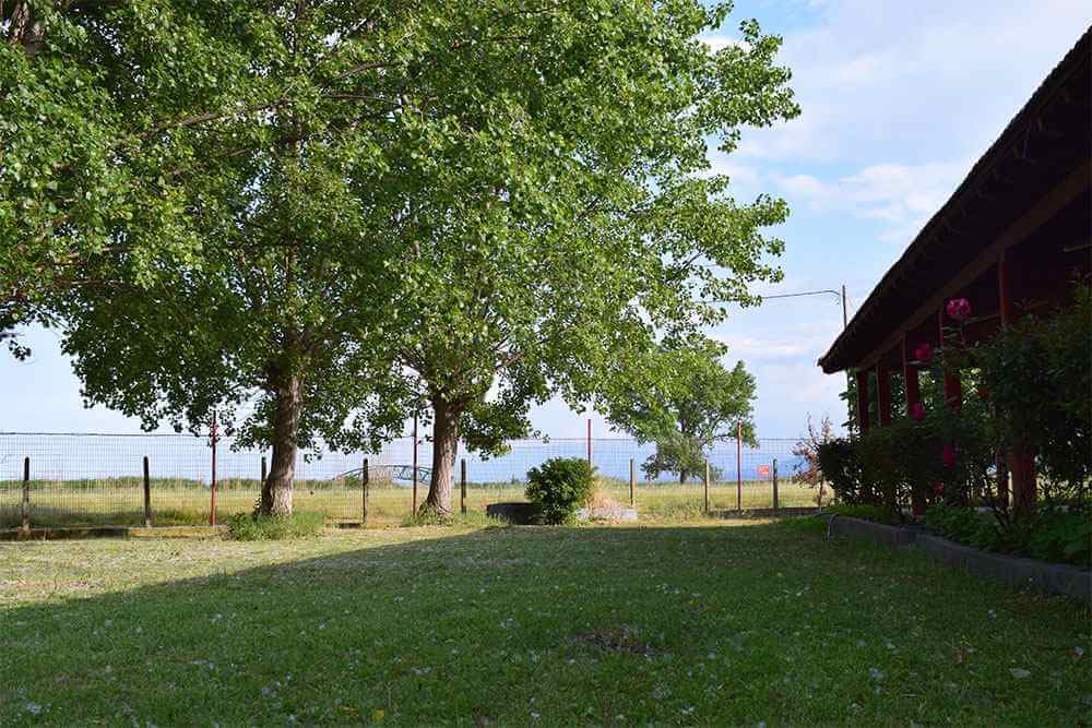 Camping Στάνη στην Κατερίνη με παιδική χαρά, ψυγεία, κοινόχρηστες κουζίνες και χώρους υγιεινής.