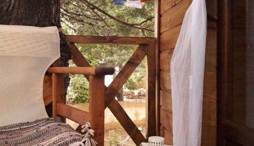 Διαμονή σε glamping σε δενδρόσπιτο. Κάμπινγκ πολυτελείας
