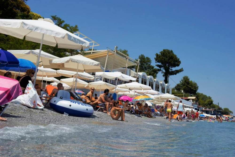 Camping olympos beach.olympos beach camping,white shark beach bar