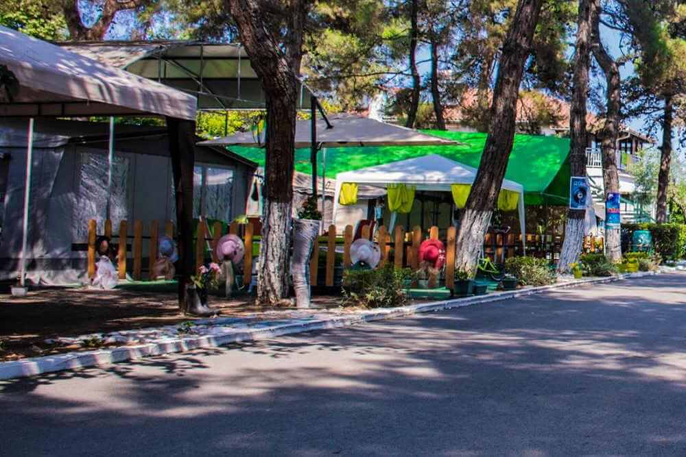 Camping olympos beach.the beach camp.Camping with rooms by the beach
